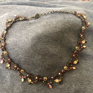 Dramatic crystal Sorrelli necklace